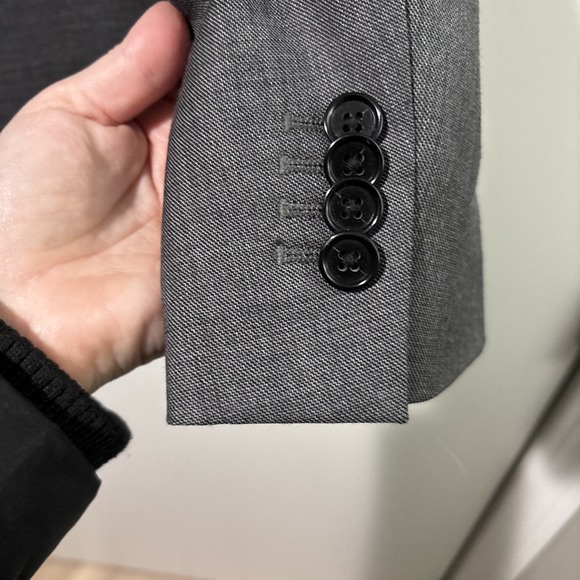 Banana Republic Men's Gray Wool Blazer 42S Slim Fit Marzotto - Picture 8 of 9